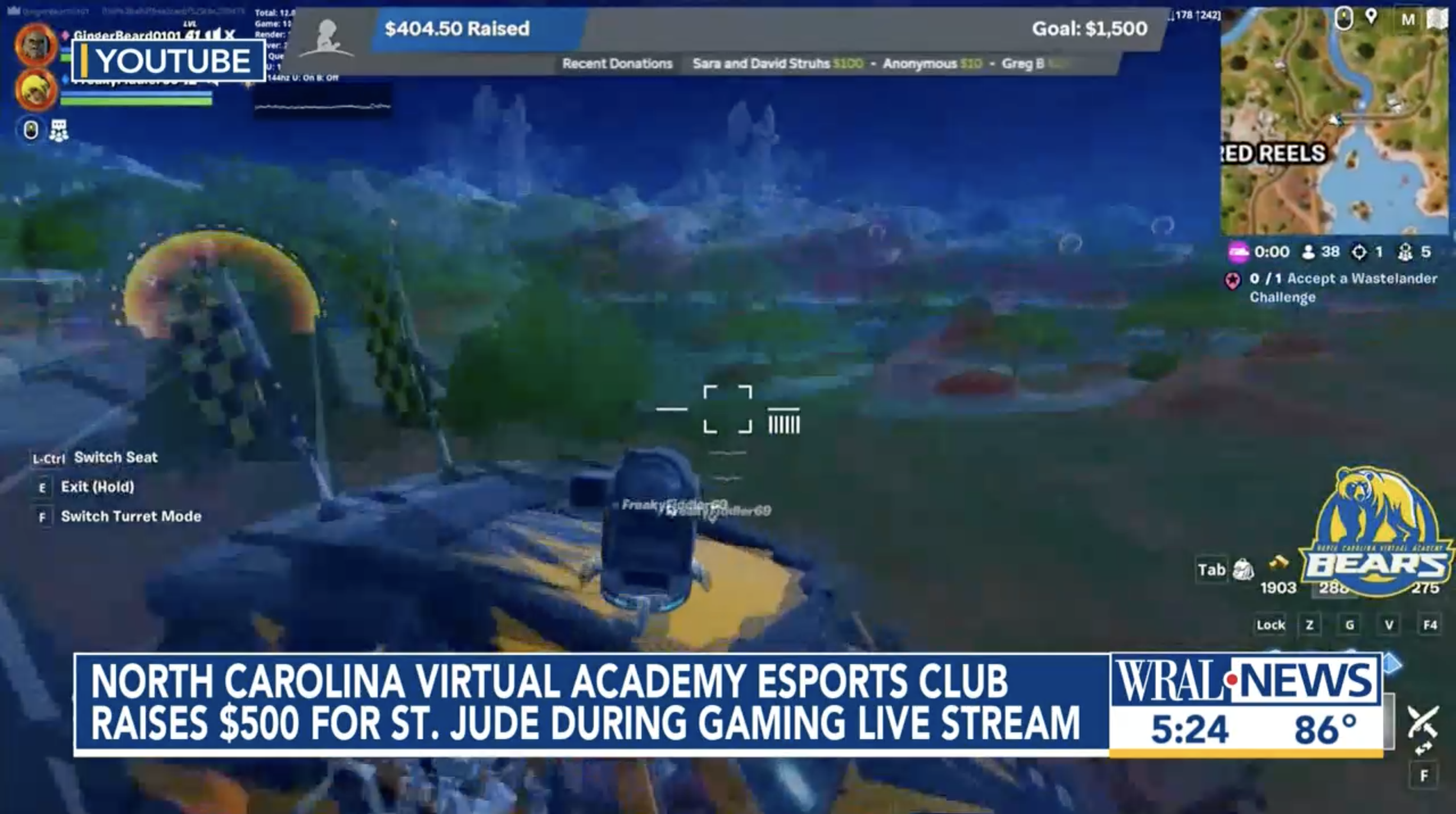 North Carolina Virtual Academy Students Host an E-sports Fundraiser Raising Over $500 for St. Jude Children’s Research Hospital